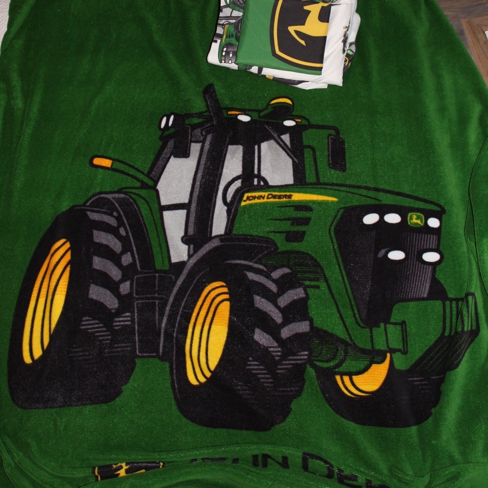 John Deere set-fleece blanket and sheet set